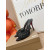 Christian Louboutin Black Tulle Rhinestone 100mm Stiletto Heel Backless Mules