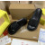 Christian Louboutin Black Spiked Platform Slide Sandals