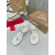 Christian Louboutin White Croc‑Embossed 45mm Block Heel Thong Sandals