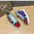 Christian Louboutin Floral Print Multicolor Spiked 20mm High‑Top Sneakers