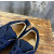Christian Louboutin Navy Suede Black‑Spiked Low‑Top Sneakers