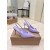 Christian Louboutin Lavender Patent Leather 85mm Pointed‑Toe Slingback Stiletto Heel Pumps