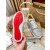 Christian Louboutin Silver Full‑Crystal Low‑Top Lace‑Up Casual Sneakers