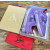 Christian Louboutin Purple Suede Leather Spiked Low‑Top Sneakers