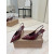 Christian Louboutin Burgundy Patent 85mm Slingback Pointed‑Toe Heel Pumps