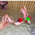 Christian Louboutin Pink Satin Multicolor Rose Flower 100mm Stiletto Heel Slingback Pumps