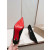 Christian Louboutin Black Glitter Velour 120mm Stiletto Heel So Kate Pumps