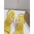 Christian Louboutin Yellow Patent Leather 100mm Stiletto Heel Slingback Sandals
