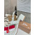 Christian Louboutin White Croc‑embossed Leather Block Heel Thong Sandal
