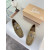 Christian Louboutin Khaki Suede Metal‑Accent Slip‑On Loafers