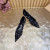 Christian Louboutin Black Mesh Pearl Crystal‑Embellished Pointed‑Toe Flat Pumps
