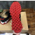 Christian Louboutin Black Leather Gold‑Logo Lace‑Up Sneakers Red Shark‑Tooth Sole