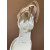 Christian Louboutin Ivory Satin Bow Tie‑Ankle Flat Ballet Sandals