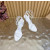 Christian Louboutin White Patent Leather Ankle‑Strap Platform High‑Heel Sandals 120mm heel
