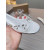 Christian Louboutin Clear Strap Crystal‑Adorned Silver Flat Slide Sandals