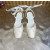 Christian Louboutin White Satin Bow Ankle‑Tie Slingback Ballet Flats