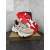 Christian Louboutin Pink‑Beige Spiked‑Sole Lace‑Up Chunky Sneakers Red Lining