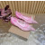 Christian Louboutin Pink Mesh Pearl Crystal‑Embellished Pointed‑Toe Flat Pumps