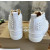 Christian Louboutin White Full‑Spike High‑Top Leather Sneakers