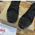 Christian Louboutin Black Textile Silver‑Spiked Low‑Top Sneakers