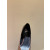 Christian Louboutin Brown Patent Metal‑Tip Pointed Toe Kitten Heel Pumps