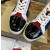 Christian Louboutin Navy Canvas Embroidered Color‑Block High‑Top Sneakers