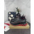 Christian Louboutin Black Slip‑On Sneakers Red Zigzag Sole Spiked Heel