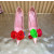 Christian Louboutin Pink Satin Multicolor Fabric Flower 100mm Stiletto Heel Pumps