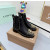 Christian Louboutin Black Leather Mixed‑Metal Studded Chelsea Ankle Boots Block Heel