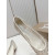 Christian Louboutin White Mesh Pearl Crystal‑Embellished Pointed‑Toe Flat Shoes