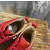 Christian Louboutin Red Full‑Spike Leather High‑Top Sneakers