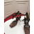 Christian Louboutin Brown Satin Ankle Wrap Bow Kitten Heel Pumps