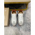 Christian Louboutin White Leather Suede Red Zigzag Sole Low‑Top Sneakers