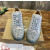 Christian Louboutin Light Grey Suede Tonal‑Spiked Low‑Top Men’s Sneakers