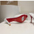 Christian Louboutin White Patent Peep‑Toe Stiletto Heel Mules