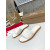 Christian Louboutin Stitched Logo White Leather Flat Slip‑on Slide