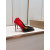 Christian Louboutin Black‑Red Gradient Patent 100mm Stiletto Heel Pointed‑Toe Pumps