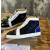Christian Louboutin Color‑Block Patent Suede Canvas High‑Top Sneakers