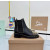 Christian Louboutin Black Leather Mixed‑Metal Studded Chelsea Ankle Boots Block Heel
