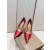 Christian Louboutin Red Metallic Patent Leather 100mm Stiletto Heel Kate Pumps