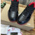 Christian Louboutin Black‑Red Spiked Platform Low‑Top Sneakers