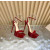 Christian Louboutin Red Patent 150mm Platform Ankle‑Strap Heel Sandals