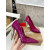 Christian Louboutin Fuchsia Patent Leather Pointed Toe 100mm heel Pumps