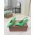 Christian Louboutin Green Patent Leather 85mm Pointed‑Toe Slingback Stiletto Heel Pumps