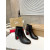 Christian Louboutin Black Leather 85mm Heel Side‑Zip Ankle Boots