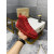Christian Louboutin Louis Orlato Strass Red Crystal High Top Sneakers