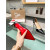 Christian Louboutin Black Patent Leather Half‑d'Orsay Pointed‑Toe 100mm heel Pumps
