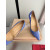 Christian Louboutin Periwinkle Patent Leather 100mm Stiletto Heel Kate Pumps
