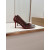 Christian Louboutin Burgundy Mesh Crystal 85mm Stiletto Heel Pointed‑Toe Pumps