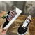 Christian Louboutin Tarot Print Spiked Low‑Top Sneakers